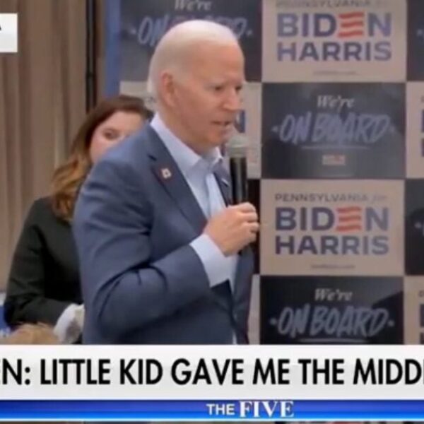 Biden Says a Baby Gave Him the Center Finger: “It Happens All…