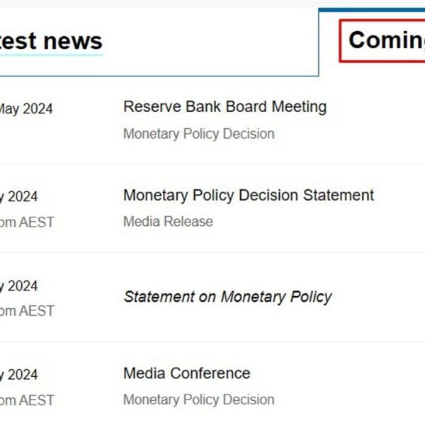 ANZ sticks to their forecast for a November 2024 rate of interest…
