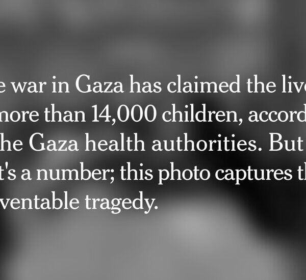 Opinion | The Loss in Gaza Captured in One Photo