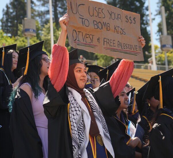 On a Day of Graduations, Berkeley’s Protests Stand Out