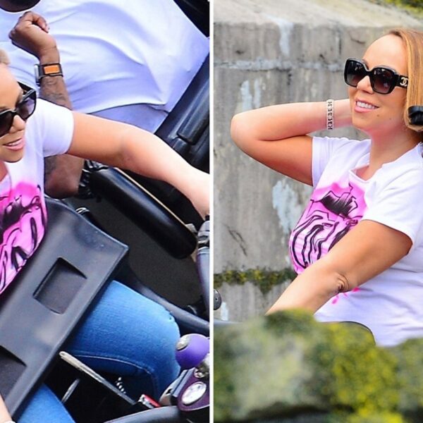 Mariah Carey’s Assistant Brushes Her Hair After Going on Rollercoaster Ride