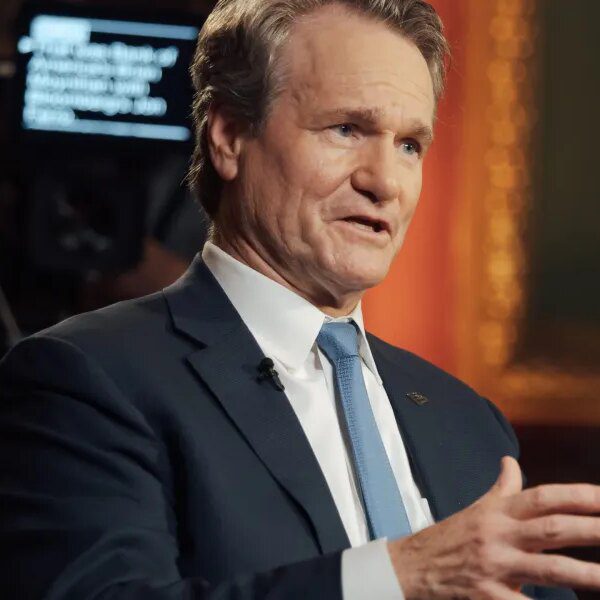 Bank of America CEO Brian Moynihan says shoppers, business enterprise is slowing