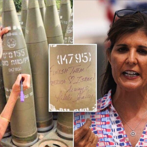 Nikki Haley writes message on IDF rocket meant for Hamas