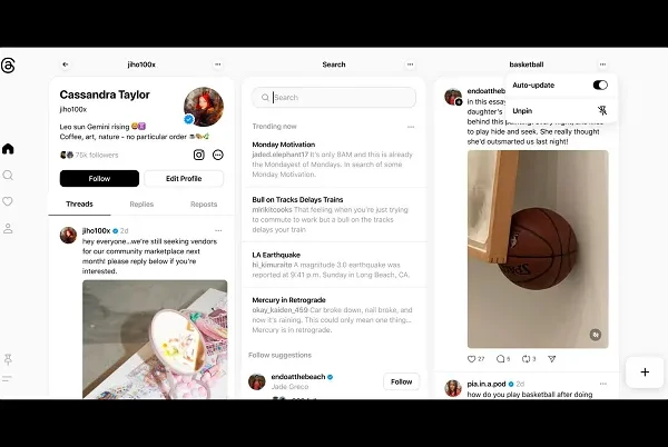 Threads’ New TweetDeck Like Desktop Display is Coming to All Users