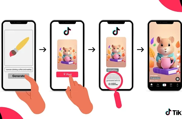 TikTok Will Now Label Content Created by External AI Tools