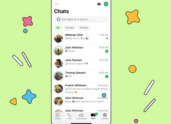 WhatsApp Launches Refreshed UI Elements