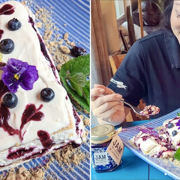 Sweet and nostalgic blueberry jam icebox cake for Mother’s Day: Get the…