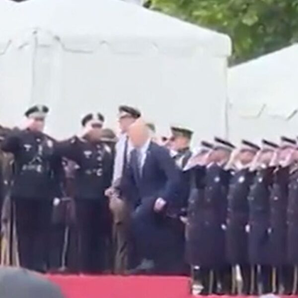 President Biden Stumbles, Quickly Recovers at Police Memorial Ceremony