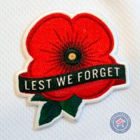 Red Poppy Flower Patches on Baseball Jerseys Today for Memorial Day –…