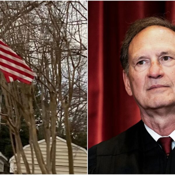 Supreme Court Justice Samuel Alito Accused of Flying Upside-Down Flag in Protest…