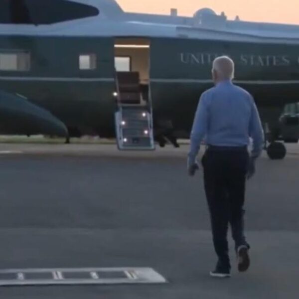 Biden Looks Like a Zombie as He Arrives at Camp David Where…