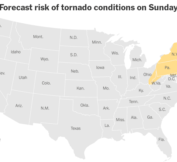 Rare Risk of Tornadoes in New England on Sunday