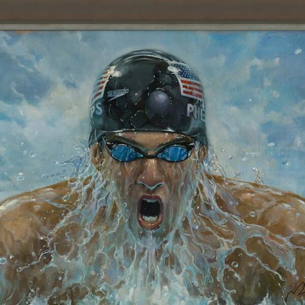 Michael Phelps’ Paintings Depicting ’08 Olympics On Sale For $2 Million