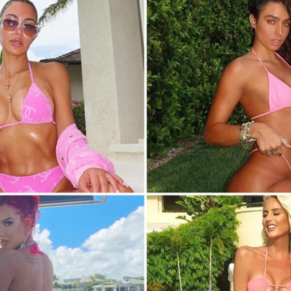 Hot Stars In Pink Bikinis … Pinkin’ Out In Hollywood!