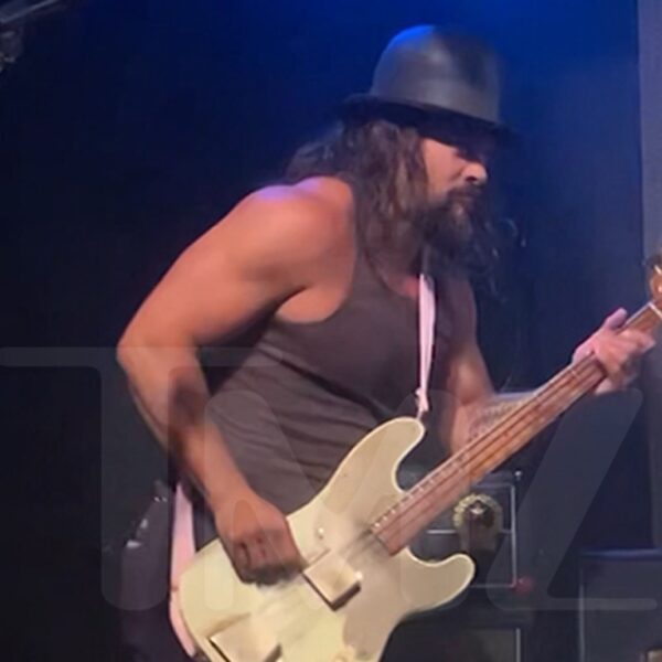 Jason Momoa Jams Out with His Kids at Hollywood Concert