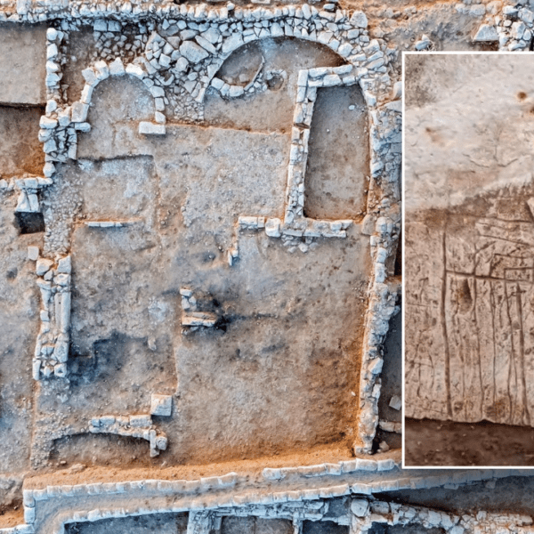 Early Christian artwork drawn by pilgrims in Israel found by archaeologists