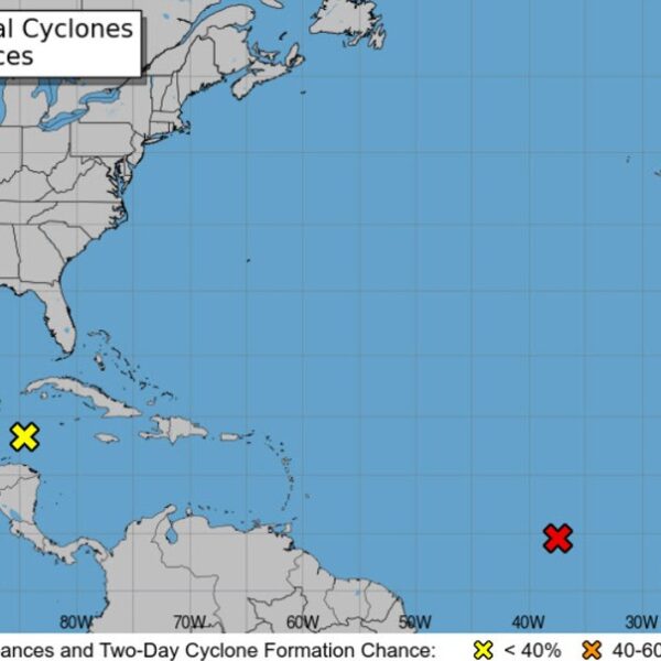 Exepct the primary tropical storm of the Atlantic season on the weekend