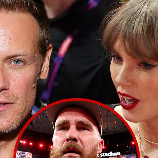 ‘Outlander’ Star Sam Heughan Jokes He’ll Steal Taylor Swift from Travis Kelce