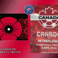 Canada Marks eightieth Anniversary of D-Day With Poppy Armband, Pennant vs. Netherlands…