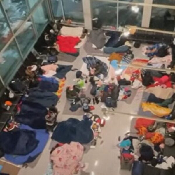 Boston’s Logan Airport is Starting to Look Like a Refugee Camp and…