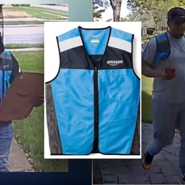Porch pirates hit properties sporting Amazon vests that may be purchased on-line