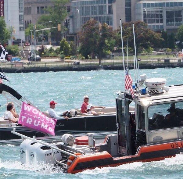Hundreds Turn Out for MAGA Michigan Boat Parade Saturday on the Detroit…