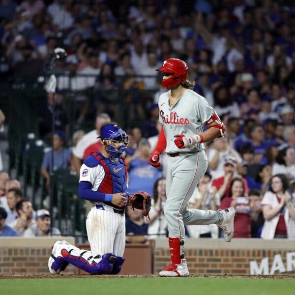 Phillies energy up in second straight win over Cubs