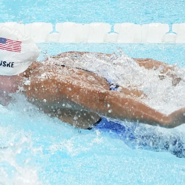 Leon Marchand energizes France in pool; Torri Huske wins gold for U.S.