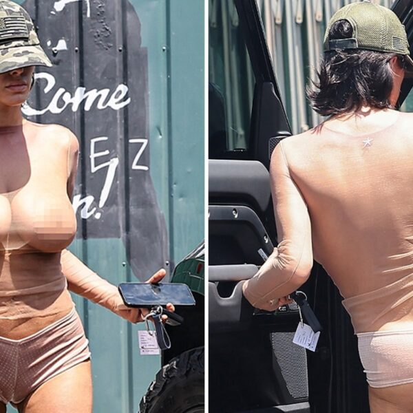 Kanye’s Wife Bianca Censori Wears Completely See-Through Top, No Bra