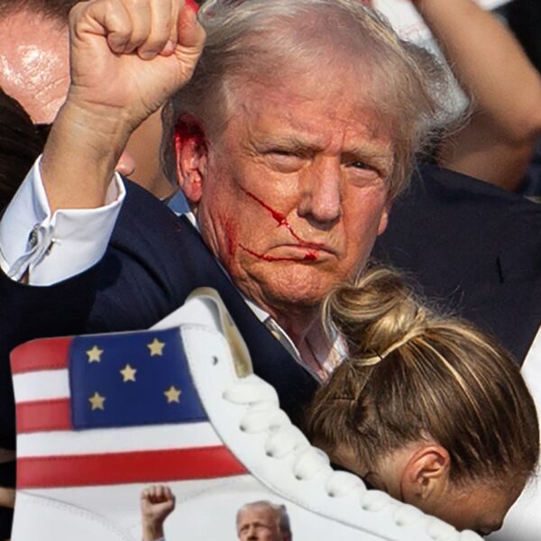 Donald Trump Selling ‘Fight, Fight, Fight’ Sneakers W/ Image From Assassination Attempt