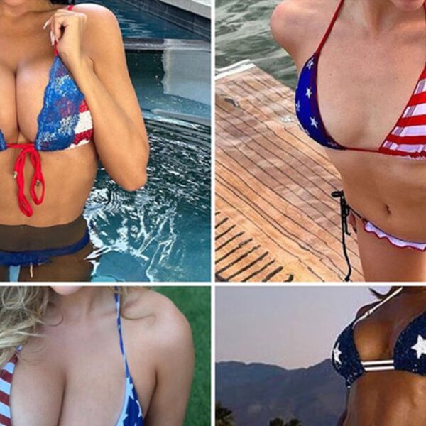 American Flag Swimwear Guess Who!