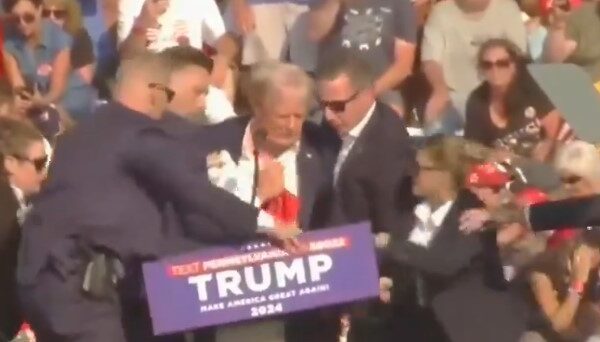 Trump Rushed Off Stage After Shots Fired At Him During Pennsylvania Rally