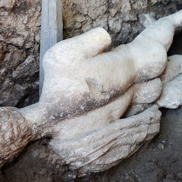 Statue of Greek god uncovered by archaeologists throughout excavation of historic Roman…