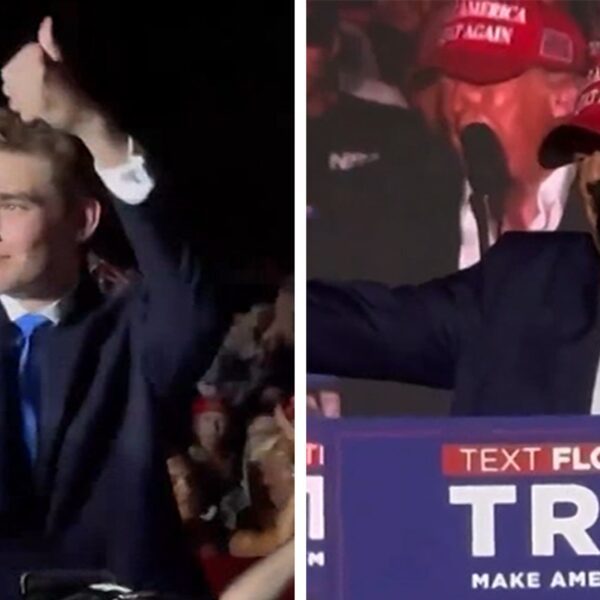 Barron Trump Makes Debut at His Father’s Rally for President