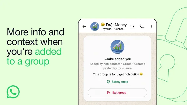 WhatsApp Adds New Safety Measures for Group Chats