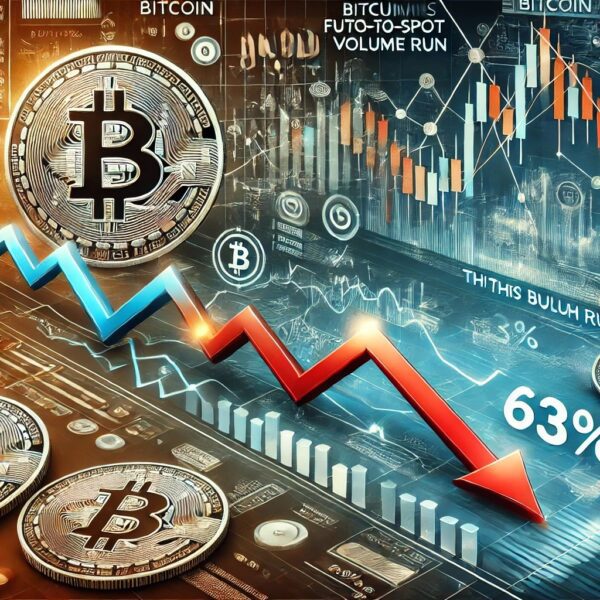 Bitcoin Futures-To-Spot Volume Ratio Down 63% This Bull Run