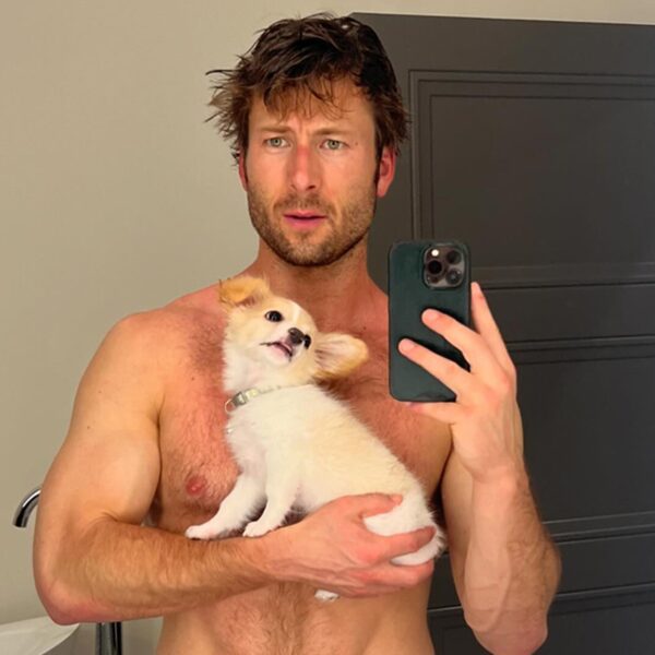 Glen Powell Shows Off His Cute Puppy, Hot Body