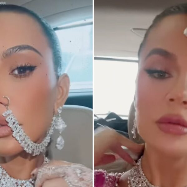 Kim, Khloe Kardashian Covered in Diamonds for Day 2 of Billionaire Wedding