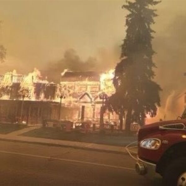 Horrible photographs out of Jasper, Canada – fireplace hazard in Alberta now…