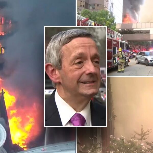 Emotional Dr. Robert Jeffress grateful no accidents in First Baptist Dallas church…
