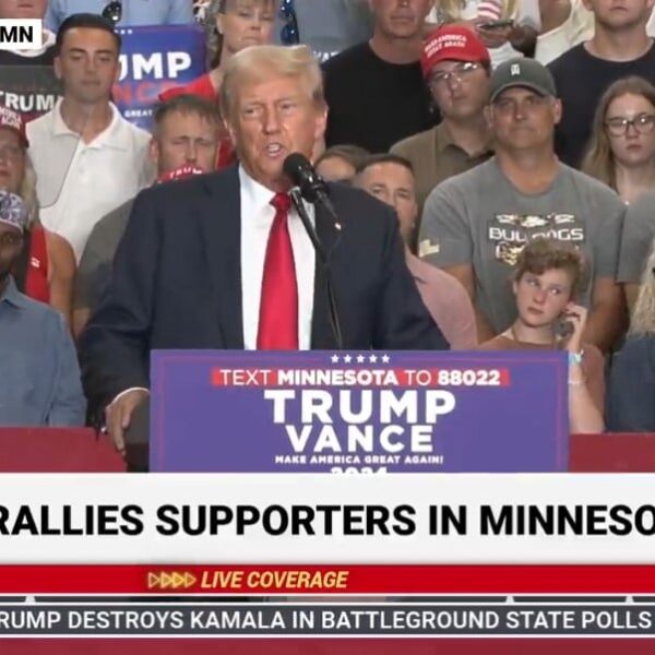 President Trump Takes the Stage at Rally in St. Cloud, Minnesota to…