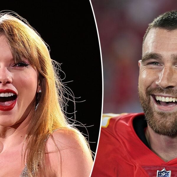 Travis Kelce seems to wipe away tears as Brittany Mahomes comforts him…