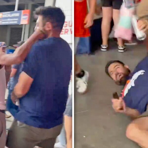 Denver Broncos Fan Floored By Flurry Of Punches In Violent Fight At…