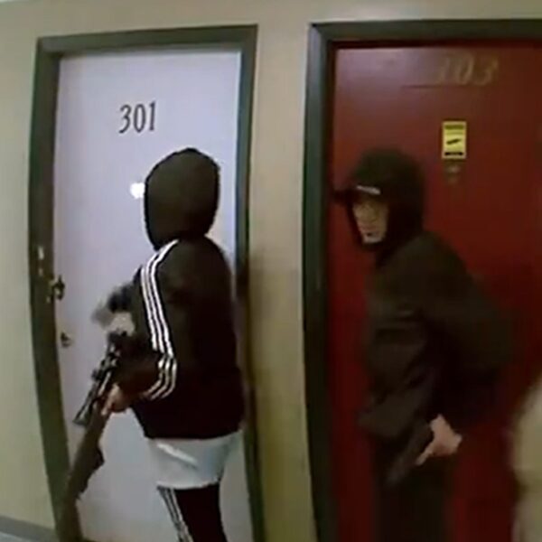 Video Shows Armed Men at Colorado Apartment Complex