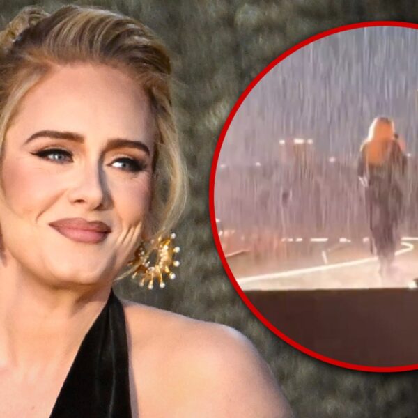 Adele Performs Munich Tour Date in Torrential Downpour