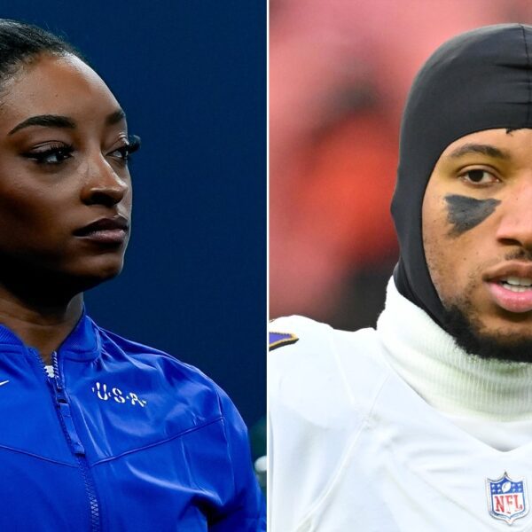 Simone Biles defends exhibiting sportsmanship towards Brazilian gymnast amid NFL star’s ‘disgusting’…