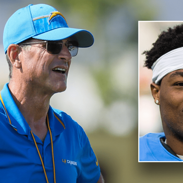 Chargers’ Derwin James Jr says Jim Harbaugh would ‘die on the soccer…