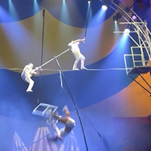 Circus Performer Falls From Tightrope on Video, Hospitalized With Serious Injuries