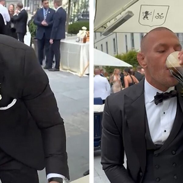 Conor McGregor Chugs Beer At Sister’s Wedding