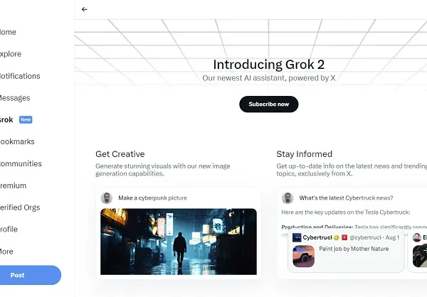 X Launches Grok 2 To Boost Premium Sign-Ups